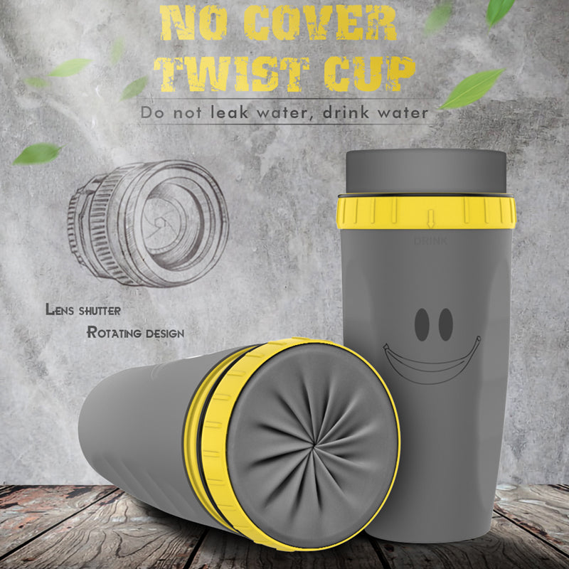 No Cover Twist Cup Travel Portable Cup